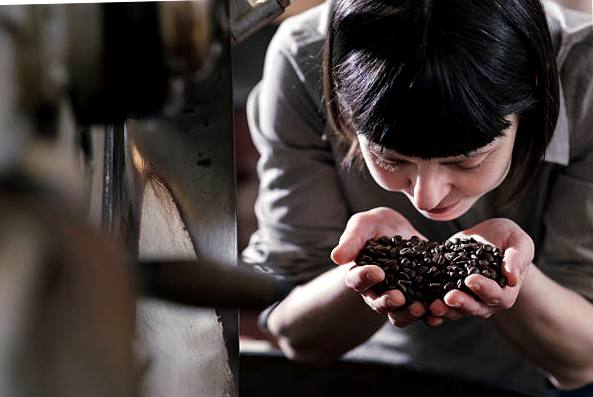 Smelling the coffee beans is an important step in choosing high quality coffee.